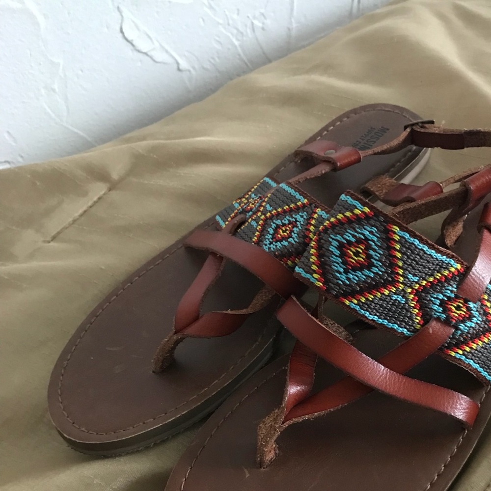 Tribal print sandals